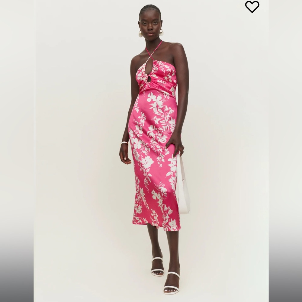 Reformation Antoni Silk Dress